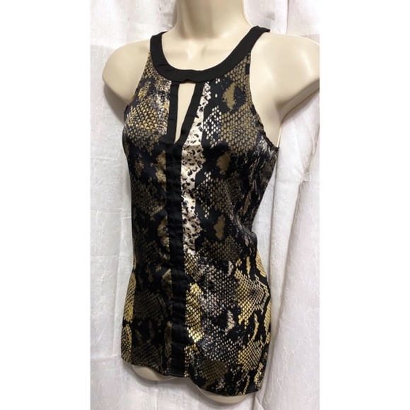 Kenneth Cole New York Snake Print Blousen tank top sz: XS - Picture 3 of 6